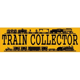 10in x 3in Train Collector Bumper Sticker Vinyl Window Decal