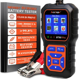 Acclope BT60 PRO 2–120Ah Battery Tester 6V/12V/24V 100–3000 CCA QR Report
