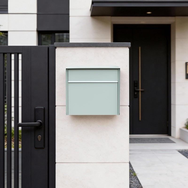 Wall Mount Mailbox for House Outside, Anti-Theft Locking Mailbox, Weatherproof