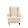 Wing Chair Slipcovers 2 Pieces Stretch Spandex Wingback Chair Covers