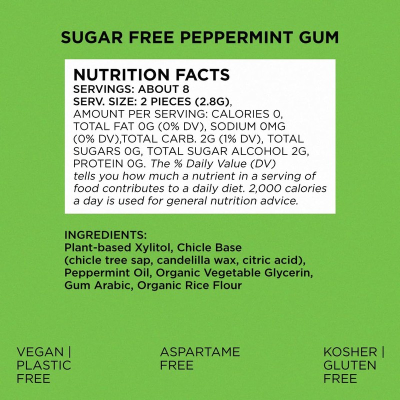 SIMPLY Gum | Dental Gum | Xylitol Chewing Gum- Sugar