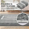 GarveeHome Washable Area Rugs 5x7 Braided Pattern Printed (Non-woven) Throw