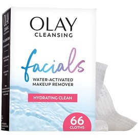 Olay Daily Clean 4-in-1 Water Activated Cleansing Cloths, 66 count