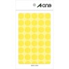 A-One 07024 Color Labels, Yellow, Round, 0.6 inches (15 mm),