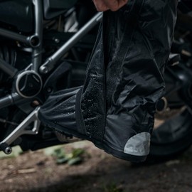 REBELHORN Thunder Wasserdicht Regenschutz für Motorradstiefel Rutschfeste Sohle Elastische Bänder Reflektierende Elemente