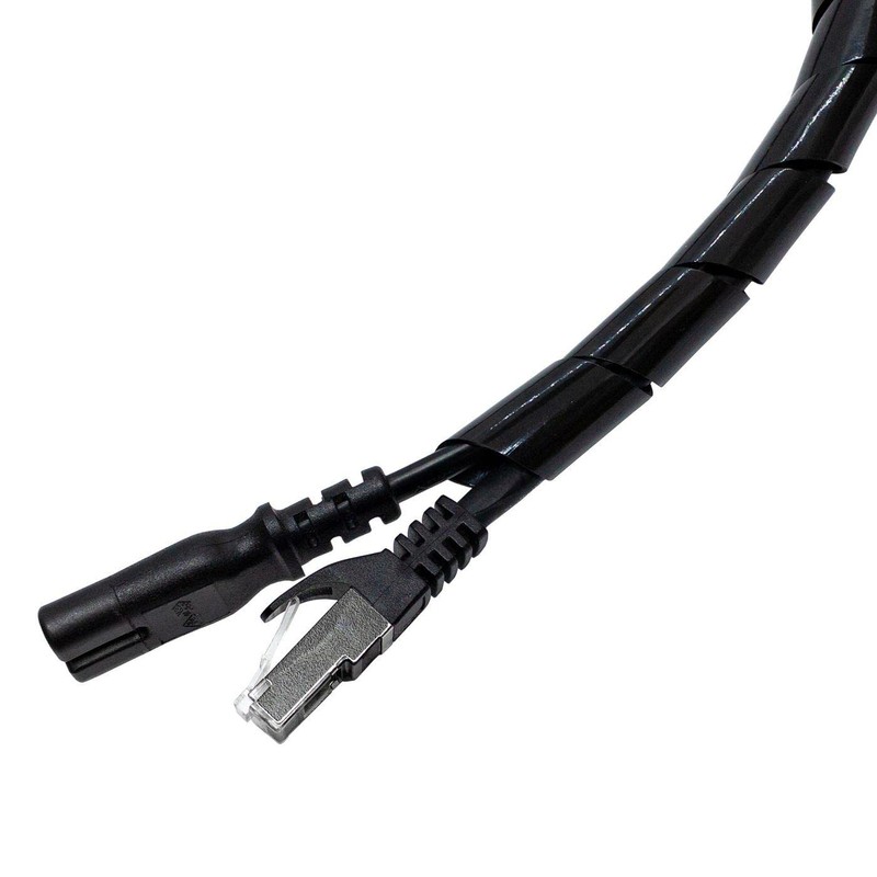 Lumonic Spiral Cable Tube Black 10 m I 12 mm