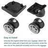Ech.Apr Luggage Suitcase Wheels Replacement, 2 Pack Luggage Wheel Repair