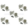 5 Pack Burglar Alarm Door Contact Detectors, Wired White Quick