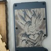 Beast Gohan Aluminum Wallet With wooden Case slim credit