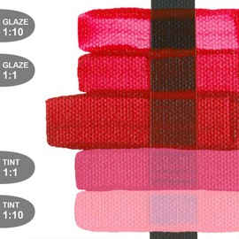 Fluid Acrylics by GOLDEN, Naphthol Red Medium, 32 fl. oz. Jar, Professional Acrylic Paint, Semi-Opaque