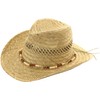 '"Bondi Natural Western Straw Hat