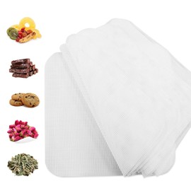 15 Pack Silicone Dehydrator Sheets, Fruit Leather Trays, 14.4" x 14.4" Dehydrator Sheets, for Food Dehydrator, Meat Dehydrator, Gruit Dehydrator