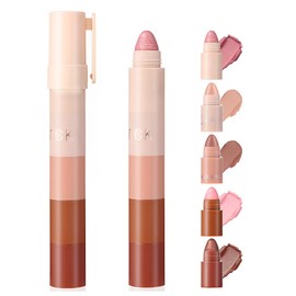 JAWUZ Eyeshadow Pen, 5-in-1 Matt, Fine Eyeshadow Pen, Highly Pigmented Eyeshadow, Face, Eyes, Highlighter Pen (A)