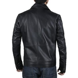 Laverapelle Men's Genuine Lambskin Leather Jacket (Black, Large, Polyester Lining) - 1801004