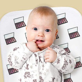 Azeeda 'Makeup Eyeshadow Palette' Baby Burp/Wash Cloth (BC00033558)