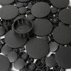 320Pcs 8 Sizes Black Plugs Hole Plastic Hole Plugs Hole