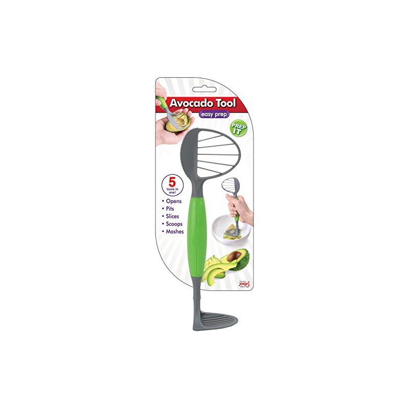 JOKARI Avocado Tool - Bright Plastic Handle, Stainless Steel Blade
