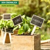 Windhager Stick-on Labels with Chalkboard, Plant Labels, Plant Stakes, Wooden