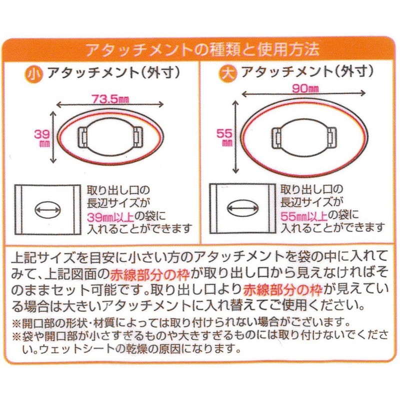 Kokubo Wet Tissue Lid for Use in Bag Mouth, 1