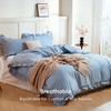 100% Cotton Ruffle Gingham Duvet Cover Sets Classic Checkered Queen
