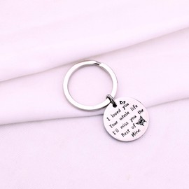 Memorial Keychain Gift I Loved You Your Whole Life I Will Miss You for The Rest of Mine Lost Loved One Remembrance Jewelry (Butterfly Keychain)