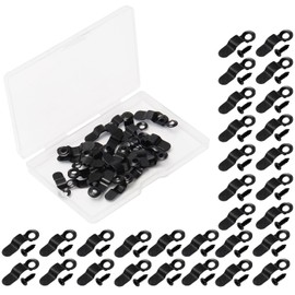 MroMax Frame Turn Button, 0.91 inch Metal Bow Shape with Screws for Hanging Pictures, Photos, Drawings and Posters, Black 30pcs