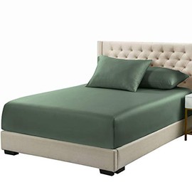 Royal Tradition Viscose Bamboo Fitted Sheets Split Top King Size Deep Pocket Super Soft Sheets Solid Teal