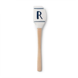 Monogrammed premium Silicone Spatula, Non-stick, Heat Resistant kitchen spatula - Dishwasher Safe - Kitchen Utensils - BPA & BPS Free - Perfect for Baking, Scraping, and Mixing 1PCS (R - Navy)