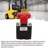 Qiilu Emergency Stop Switch 96V 250A Push Button Switch for