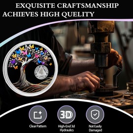 4 Month Sobriety Coin Butterfly Tree of Life AA Chips and Medallions,Sobriety Recovery Chip Sober Token Sobriety Gifts for Men Women Celebrating Alcoholics Anonymous Recovery