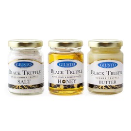Truffle Trio Sweet and Savory Gourmet Gift Set - All Natural Truffle Acacia Honey, Truffle Salt and Truffle Butter