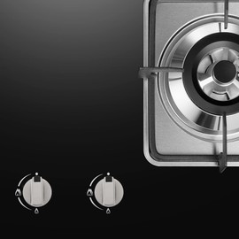 Bruafsir Stoves Cooker Knobs,Oven Knob 6pcs,Zinc alloy 6mm Universal Silver Gas Stove Control Knobs Adaptors Oven Rotary Switch Cooking Surface Control Locks