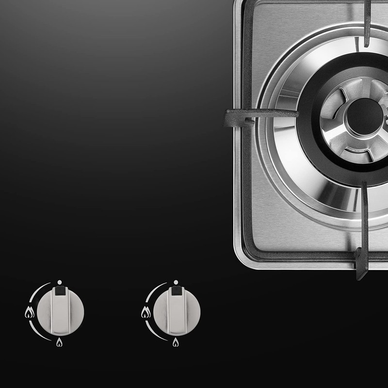 Bruafsir Stoves Cooker Knobs,Oven Knob 6pcs,Zinc alloy 6mm Universal Silver