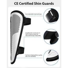 AirsFish Shin Pads Boys CE Certified Kids Football Shin Guards Breathable Non Slip Extended Adjustable Straps Lightweight Soccer Shin Pads for Boys Girls Teens Leg Calf Protective Gear