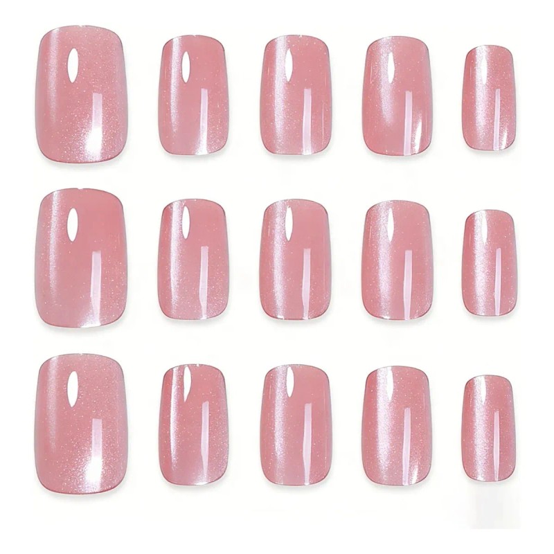 24pzs Press On Tips Uñas Postizas Soft Gel Ojo De