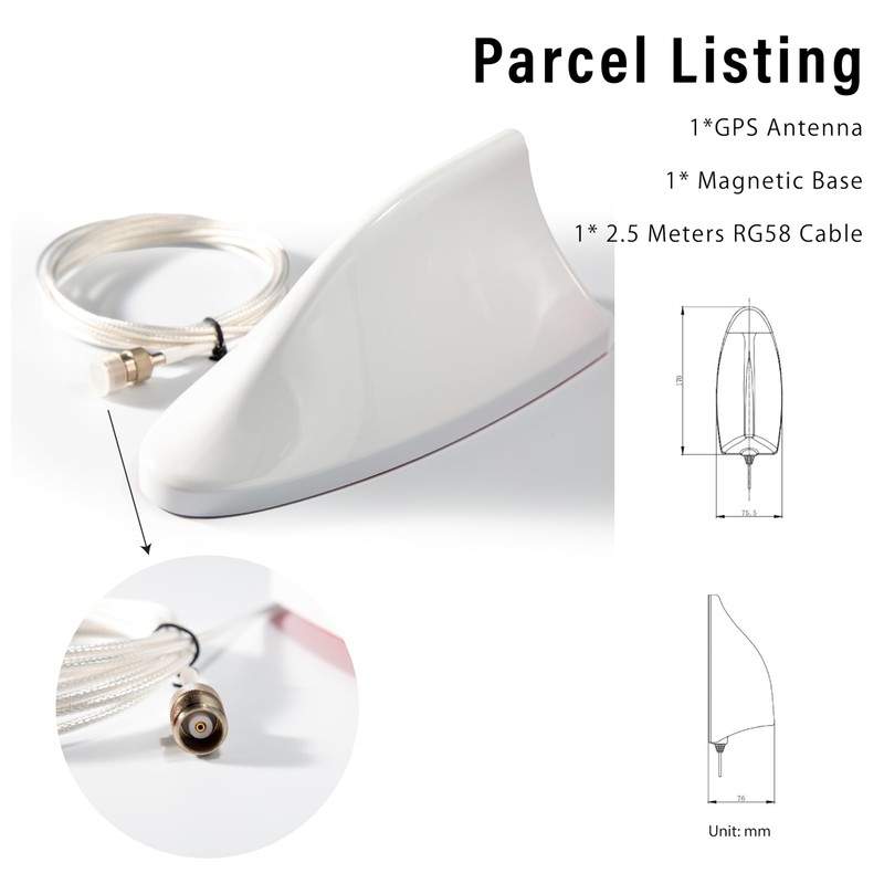 GPS BDS GLONASS Receiver Module, SBY3703A External Antenna Seven-Band Receiving