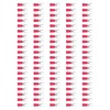Eujgoov 100Pcs Red Fork Terminals, AWG 22-16, Heat Shrink, Marine
