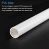 sourcing map PVC Rigid Round Pipe 21mm ID 25mm OD
