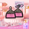 THINKLEARN 2PCS Mini Dustpan and Brush Set, Small Broom and