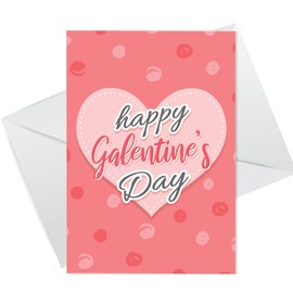 RED OCEAN Galentine's Card Pink Hearts Valentine's Card For Her Girl Bestie Best Friend Happy Galentine's Day Cards Love Heart Greeting Card From Bestfriend