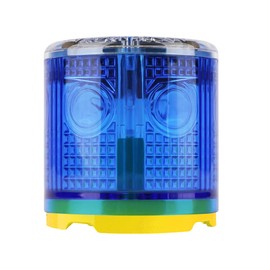 QXMH Warning Light: Bright Solar Emergency Strobe Warning Light, Strong Magnetic Base Flashing Lamp, Waterproof LED Safety Outdoor (Blue)