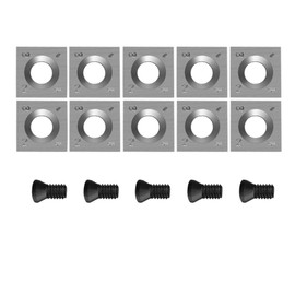 15x15x2.5mm Carbide Inserts for Woodturning, Replacement Cutter Knives Fits Spiral/Helical Planer Heads, Wood Lathe Tools, Ci1, 10pcs