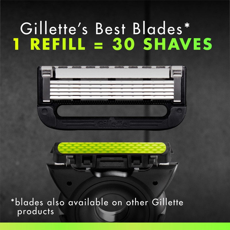 GilletteLabs With Exfoliating Bar Shaving Razor For Men, 1 Handle,
