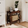 ZEXVIDA Narrow Side Table, Slim End Table,Sofa Side Table, End