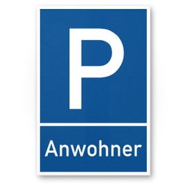 Komma Security Parkplatz Anwohner Bewohner Hausbewohner Sign 20 x 30 cm Sign Parking No Parking Private Parking Private Property Parking Sign Reserved – Keep Parking Free