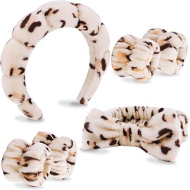 Hairband Set, 6 Pack Spa Headband with Bow, Makeup Headband, Face Wash Headband, Skincare Headbands, Microfiber Hair Band for Women (Style 1, One size)