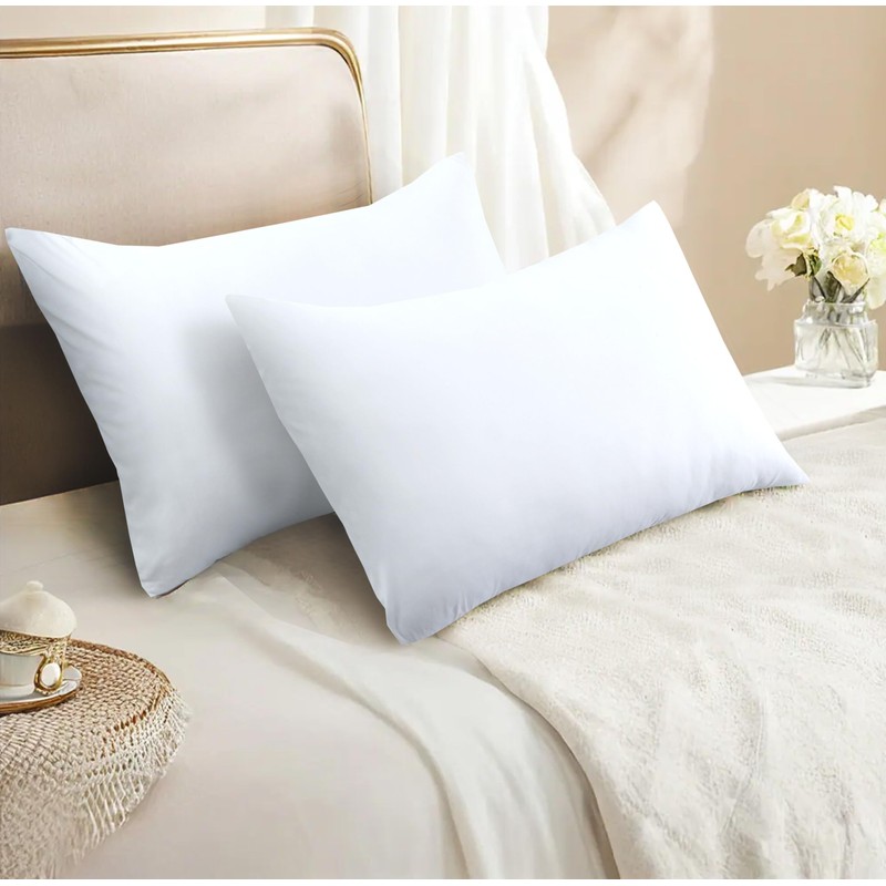 LYMA Bedding Pillow Cases 2 Pack, Ultra Soft Breathable Housewife