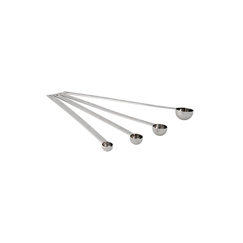 Long Handle Stainless Steel Measuring Spoons(Set of 4)