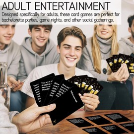 Dexprosy 50 Drinking Card Games for Adults -for Bachelorette, Party, and Game Nights - Interactive Fun and Challenges