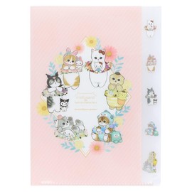 Sunstar Stationery Mofusand Clear File Die Cut Flower S2137895